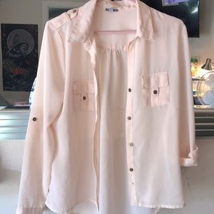 Blush pink blouse